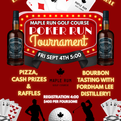 Red Modern Casino Night Poster